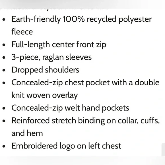 NWT NORTH FACE FRONT RANGE ULTRA SOFT FULL ZIP 100% RECYCLED POLYESTER JACKET XS - Picture 5 of 11